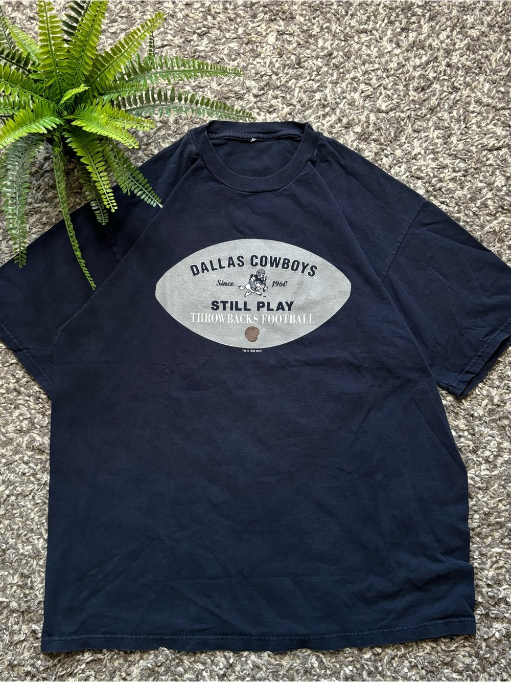 Dallas Cowboys Navy Graphic Tee - Still Play Throwbacks Football